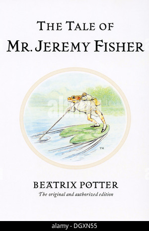 Beatrix Potter - Il racconto del sig. Jeremy Fisher per la copertina del libro, 1906 Foto Stock