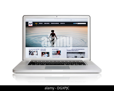 Associated Press sito web su uno schermo del notebook Foto Stock