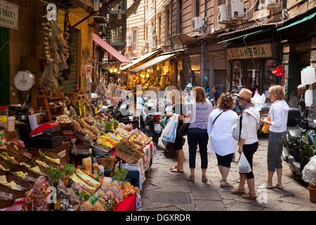 La mercato Vucciria, Palermo, Sicilia Foto Stock