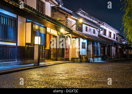 Bikan storico distretto di Kurashiki, Okayama, Giappone. Foto Stock