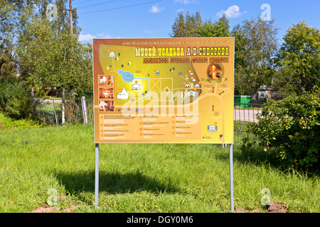 Museo homestead Suvorov in Konchanskoe-Suvorovskoe Foto Stock