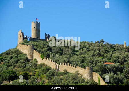 Fort, Noli Castello Burg, Noli, Liguria, Italia Foto Stock