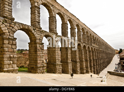 Acquedotto romano di Segovia, Spagna Foto Stock