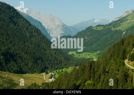 Vista dal Susten Pass, Svizzera Foto Stock