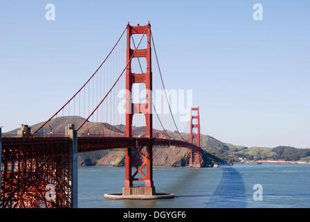 Golden Gate Bridge, Bay Area di San Francisco, California, Stati Uniti d'America, Stati Uniti d'America Foto Stock