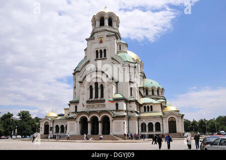 La Cattedrale Alexander Nevsky, Sofia, Bulgaria, Europa Foto Stock