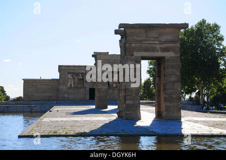Templo de Debod, Parque del Oeste, città vecchia, madrid, Spagna, Europa meridionale Foto Stock