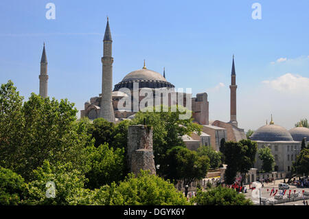 Hagia Sophia e il quartiere storico di Istanbul, Turchia, europa Foto Stock