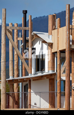 Giappone dopo la tempesta - Home per tutti in Rikuzentakata, Rikuzentakata, Giappone. Architetto: Toyo Ito, Kumiko Inui la, Akihisa Hirata un Foto Stock