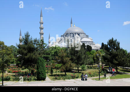 La moschea di Suleymaniye, sueleymaniye camii, città vecchia, istanbul, Turchia, europa Foto Stock