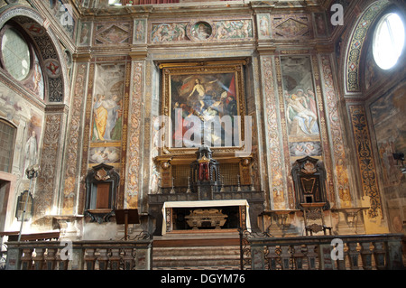 L'Italia, Lombardia, Meda, Chiesa di San Vittore, cattolica, cristiana, nessuno, affreschi, affreschi rinascimentali di Bernardino Luini Foto Stock