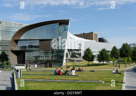 Il kiasma, museo di arte contemporanea di Helsinki, Uusimaa, Finlandia Foto Stock