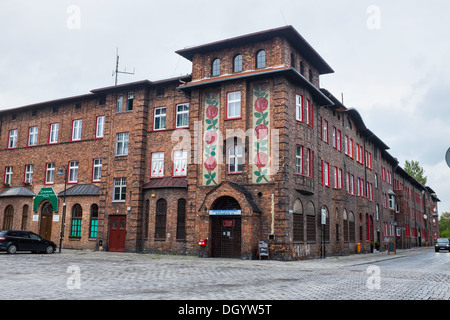 Nikiszowiec della miniera di carbone di insediamento dei lavoratori, Katowice, Slesia, Polonia Foto Stock