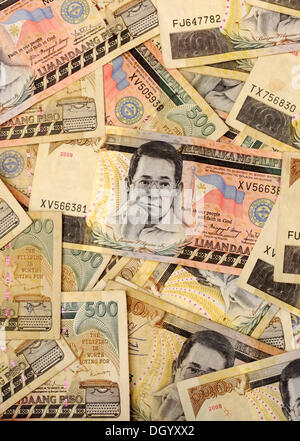 500 Philippine peso, la banconota Foto Stock