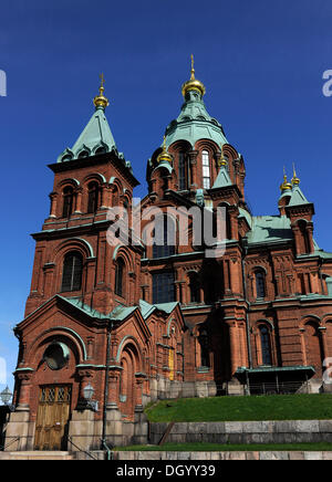 Cattedrale Uspenski, Helsinki, Finlandia, Europa Foto Stock