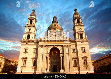 Dalla Basilica di Santo Stefano,, Szent Istvan Bazilika, neo classico edificio, Budapest, Ungheria, Europa Foto Stock