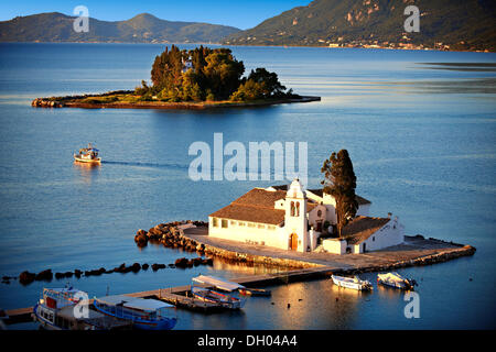 Greco-ortodossi convento di vlachernas, kanoni, penisola, CORFU, ISOLE IONIE, Grecia, Europa Foto Stock