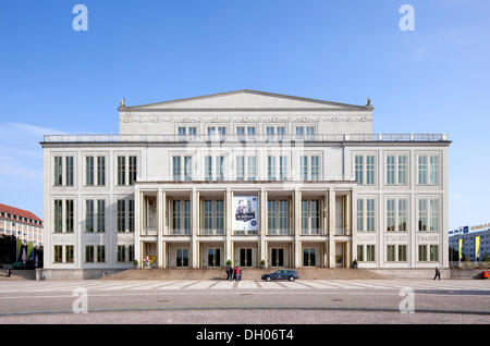 Opera House, Lipsia, Sassonia, PublicGround Foto Stock