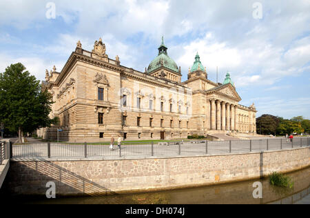 Il Tribunale amministrativo federale di Germania, l'edificio dell'ex corte imperiale di giustizia, Lipsia, Sassonia, PublicGround Foto Stock
