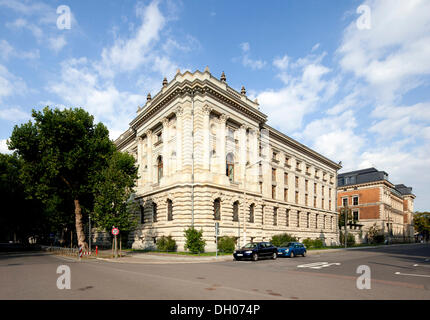 Università di Leipzig, Bibliotheca Albertina, biblioteca universitaria, Lipsia, Sassonia, PublicGround Foto Stock