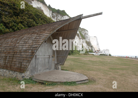 Beach Hut in St Margaret's Bay, Dover, Kent Foto Stock