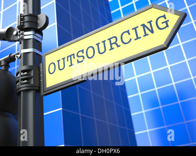 Outsourcing. Il concetto di business. Foto Stock