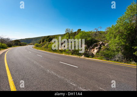 Strada nel Golan Foto Stock