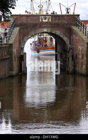 Saracinesca in Greetsiel Foto Stock