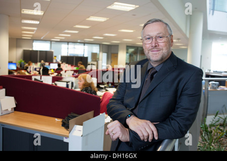 Il cancro del centro di imaging presso l Università di Manchester Wolfson Molecular Imaging Centre. Il Professor Alan Jackson 23/10/13 Foto Stock