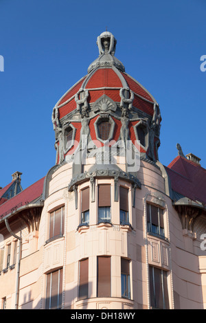 Architettura Art Nouveau, Szeged, pianura meridionale, Ungheria Foto Stock