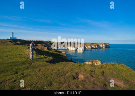 Flamborough Head, North Yorkshire, Inghilterra Foto Stock