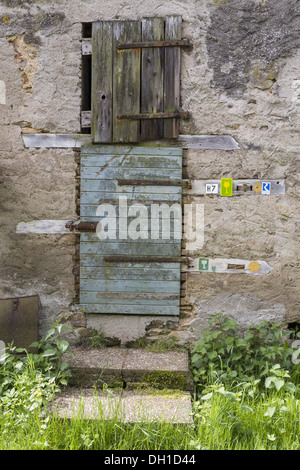 Segni di rampicate percorsi Foto Stock