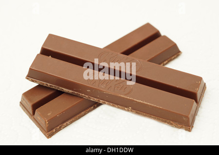 Fairtrade Kit Kat biscotti al cioccolato Foto Stock