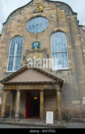 Canongate Kirk, Royal Mile di Edimburgo, Scozia, Regno Unito Foto Stock