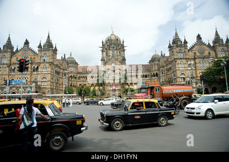 Victoria terminus VT ora CST Chhatrapati Shivaji terminus mumbai Maharashtra India Asia Foto Stock