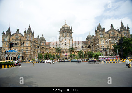 Victoria terminus VT ora CST Chhatrapati Shivaji terminus mumbai Maharashtra India Asia Foto Stock