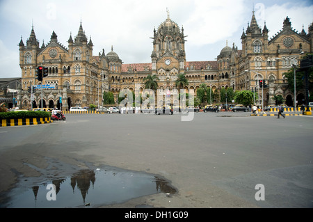 Victoria terminus VT ora CST Chhatrapati Shivaji terminus mumbai Maharashtra India Asia Foto Stock