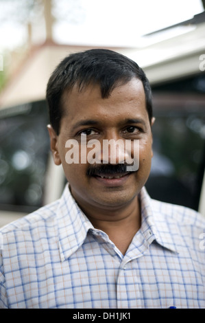 Arvind Kejriwal Chief Minister di Delhi India Foto Stock