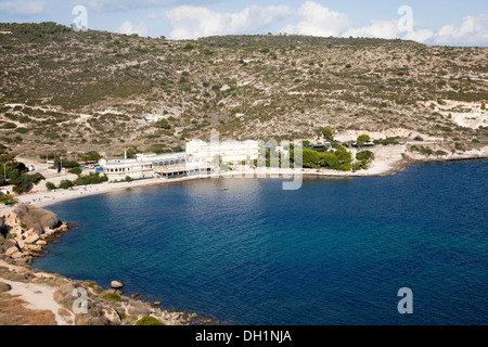Spiaggia della Baia di Calamosca in San Bartolomeo distretto della Sardegna vicino a Cagliari Foto Stock