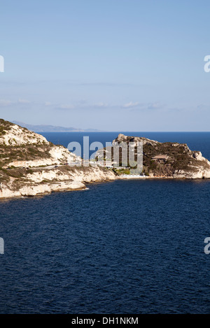Spiaggia della Baia di Calamosca in San Bartolomeo distretto della Sardegna vicino a Cagliari Foto Stock