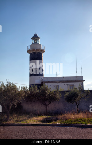 Faro di Capo Sant'Elia faro in San Bartolomeo in Sardegna Foto Stock