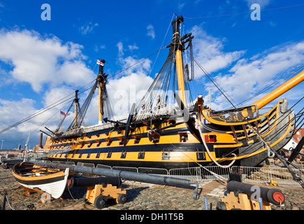 Portsmouth storico cantiere HMS Vittoria nel Portsmouth storico cantiere Portsmouth Hampshire Inghilterra UK GB EU Europa Foto Stock