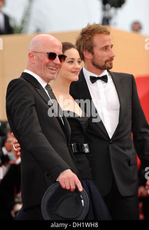 Festival Internazionale del Cinema di Cannes 2012: Jacques Audiard andcast del suo film attendingscreening di 'ruggine e osso' (francese: 'De Foto Stock