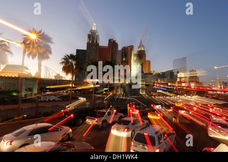 New York-New York sulla Strip di Las Vegas, Nevada, STATI UNITI D'AMERICA Foto Stock