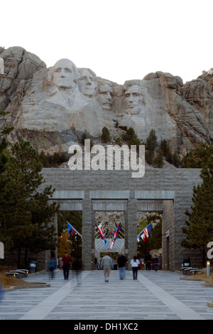 Mount Rushmore National Memorial, Keystone, Black Hills, Dakota del Sud, STATI UNITI D'AMERICA Foto Stock