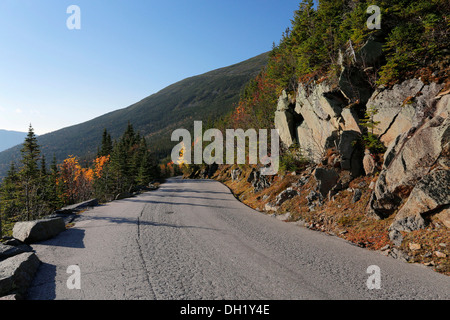 Mount Washington Auto Road in autunno, New Hampshire, STATI UNITI D'AMERICA Foto Stock