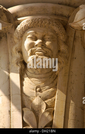 Dettagli di Palazzo Ducale, Piazza San Marco, Venezia, Italia Foto Stock