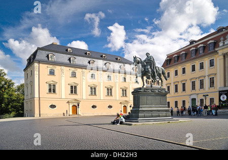 La duchessa Anna Amalia biblioteca, Liszt Scuola di Musica e di scultura del Granduca Carl agosto, Weimar, Turingia Foto Stock