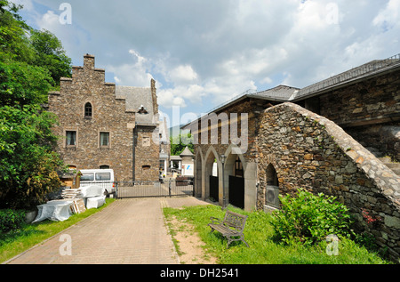 Reichenstein Castello, Trechtingshausen, Valle del Reno superiore e centrale, un sito Patrimonio Mondiale dell'Unesco, Renania-Palatinato Foto Stock