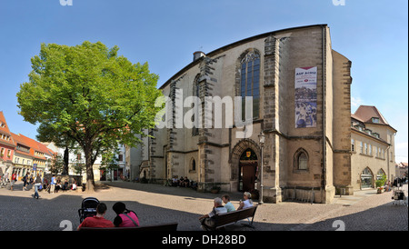 L'ex convento francescano chiesa, oggi il museo municipale, Heinrichsplatz square, Meissen, Sassonia Foto Stock